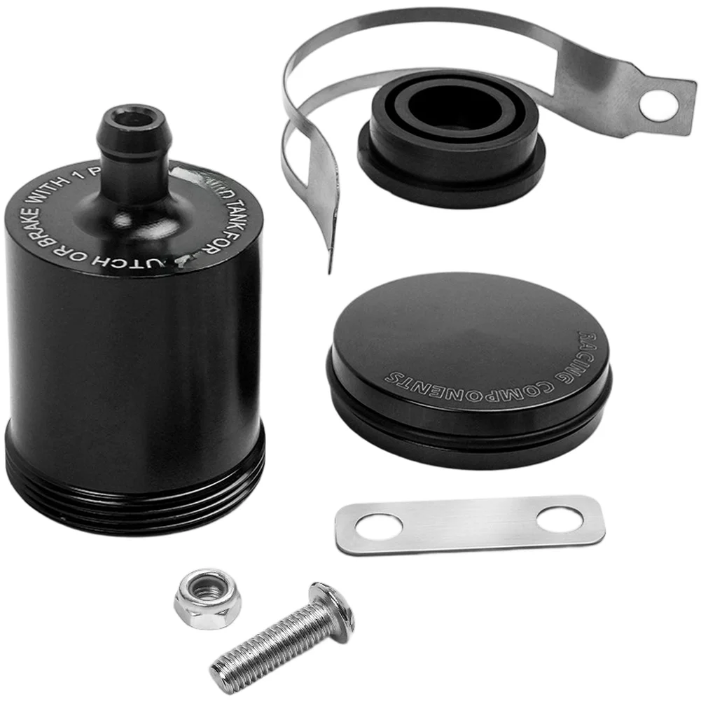 

Motorcycle Brake Oil Reservoir Cup Aluminum Alloy Leak Prevention Rubber Ring Compact for Brake System Modification