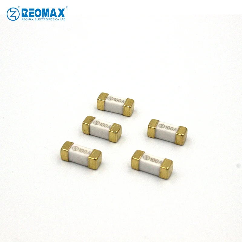 SMD Fuse Ceramics R1245F 1250F Fast-Acting 12.5x4.5x4.5mm Patch Certified High Voltage Golden 1A 2A 3A 4A 5A 6A 6.3A 7A 8A