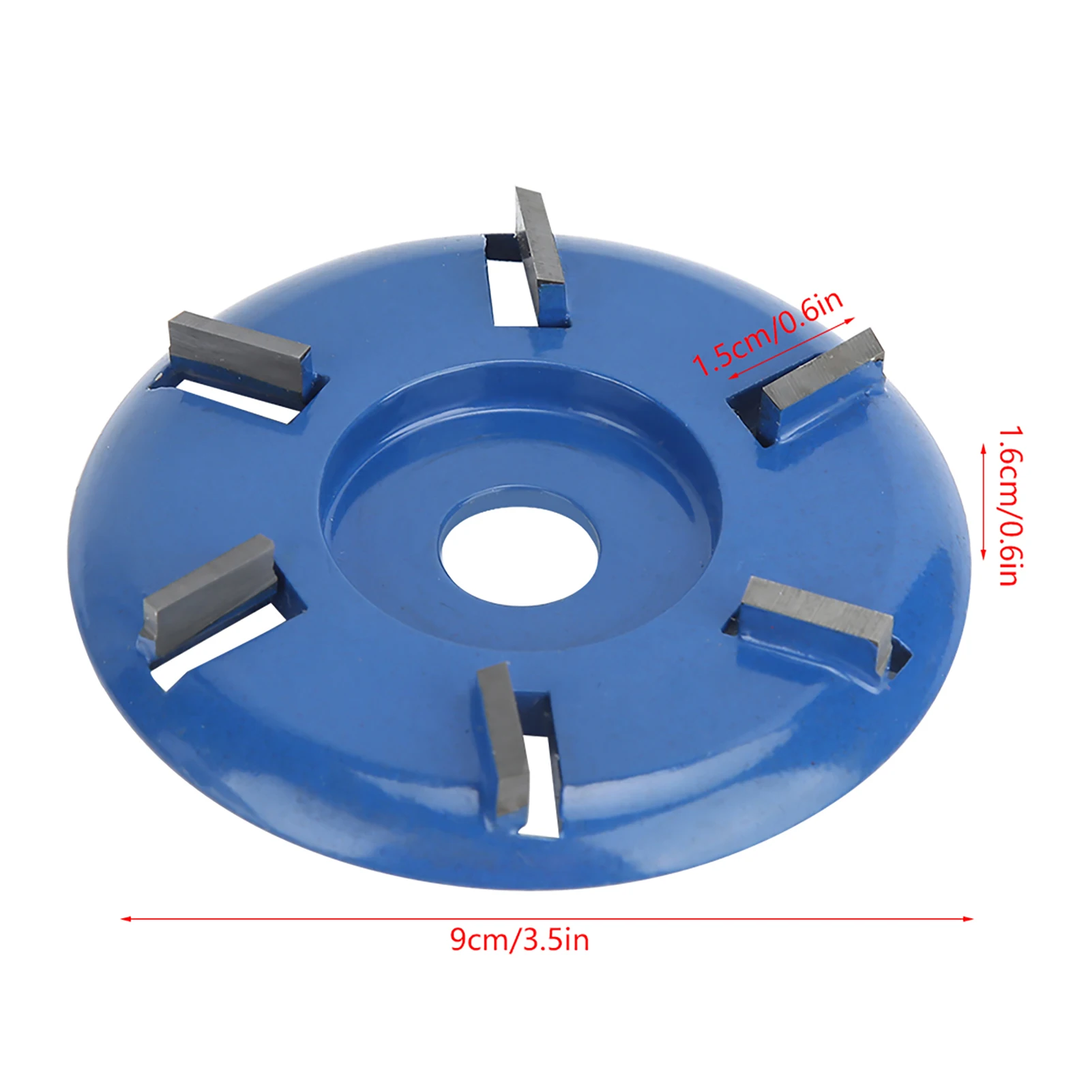 Piastra per intaglio del legno Acciaio Router a 6 denti Strumenti per la lavorazione del legno Acciaio durevole Piastra per intaglio del legno Accessori per smerigliatrice angolare per la lavorazione del legno