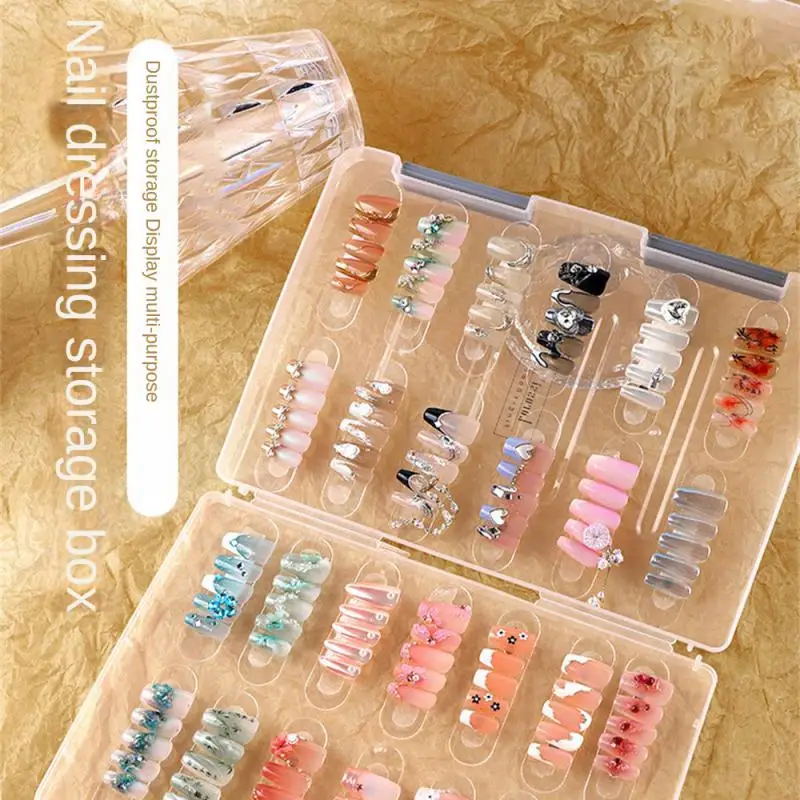 Nail Box Multiple Options Available Not Easy To Break Thickened Material Translucent Texture Environmental Friendly Display Box