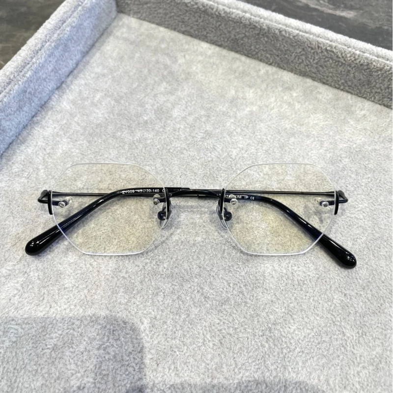 Titanium Eyeglass Frames Rimless Glasses Men Women Eyewear Myopia Prescription glasses
