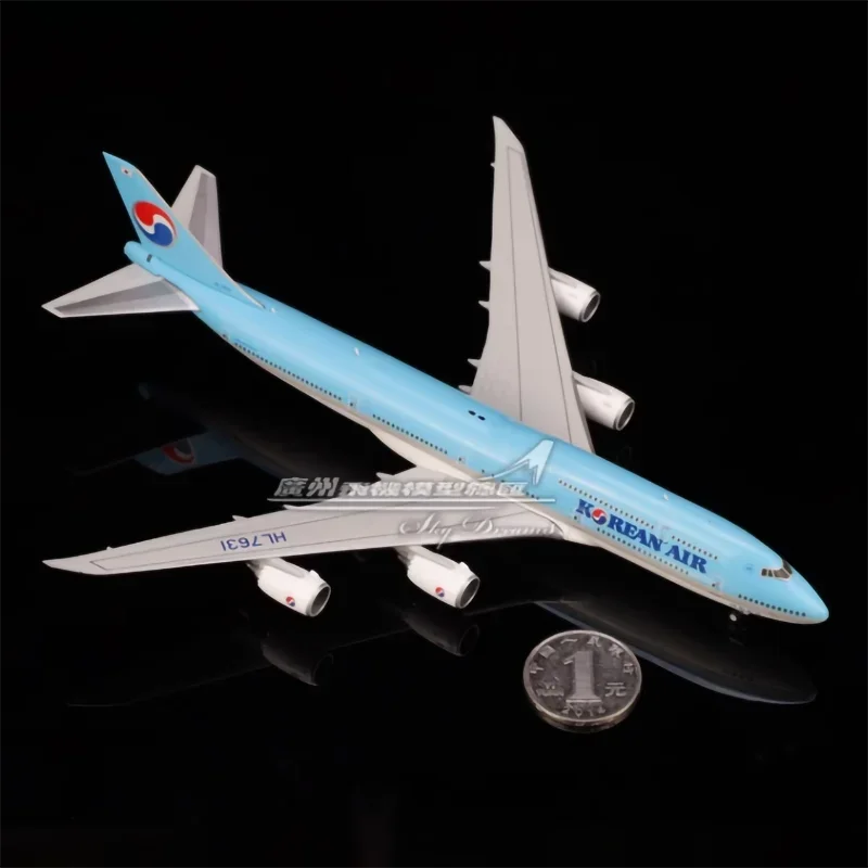 Diecast 1:400 Scale JC Wings Korean Airlines B747-8I HL7631 Aircraft Simulation Alloy Finished Souvenir Hobby Collection Toy