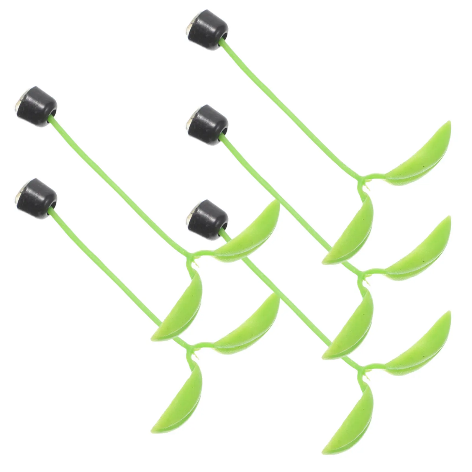 

5Pcs Adorable Bean Sprout 3D Car Mirror Decoration for Electric Scooter Bicycle Universal Cute Creative Vehicle Accessory Green
