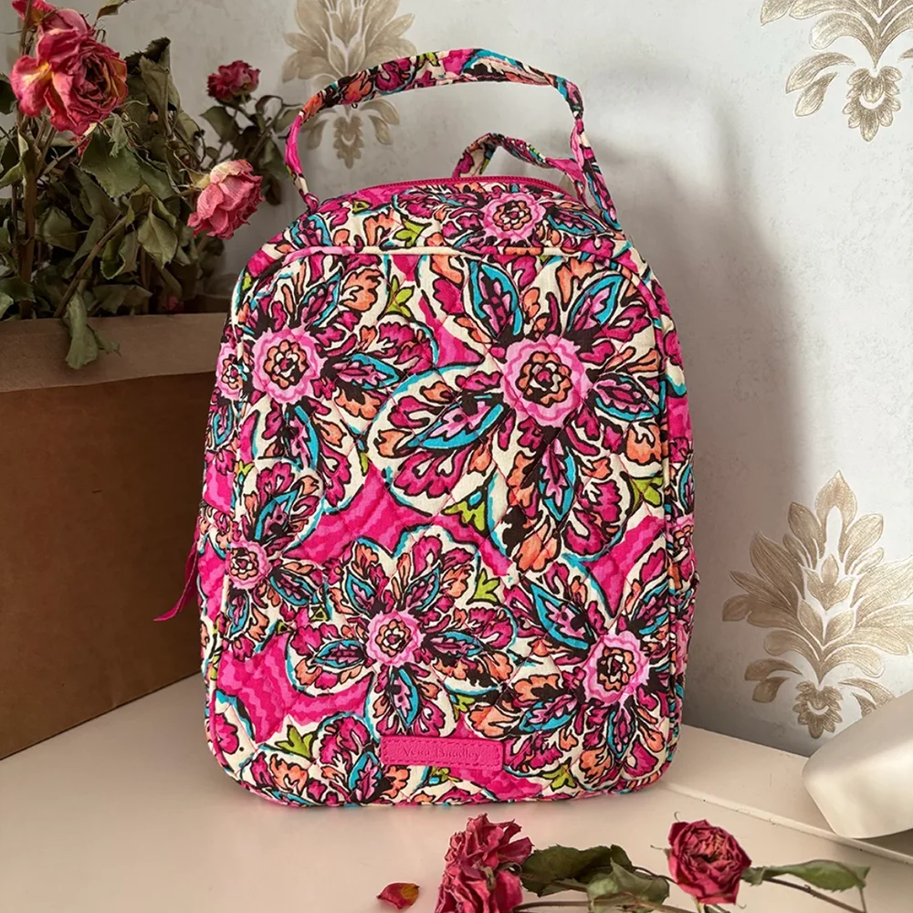 VB new color floral lunch bag with waterproof travel picnic bag and handbag inside