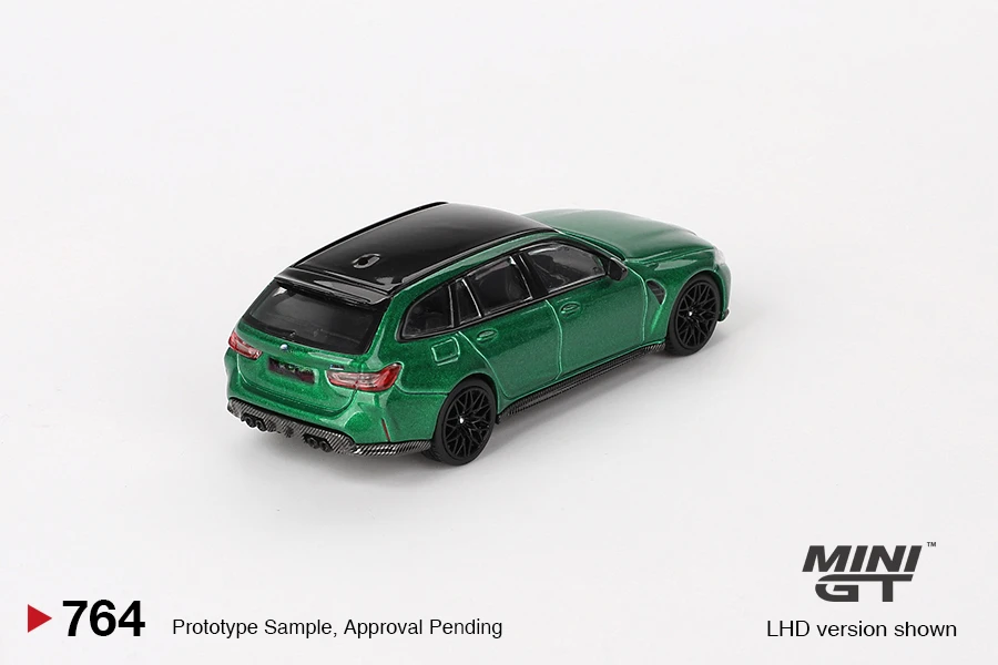 MINIGT 1:64  M3 Competition Touring Isle of Man Green Metallic Model Car