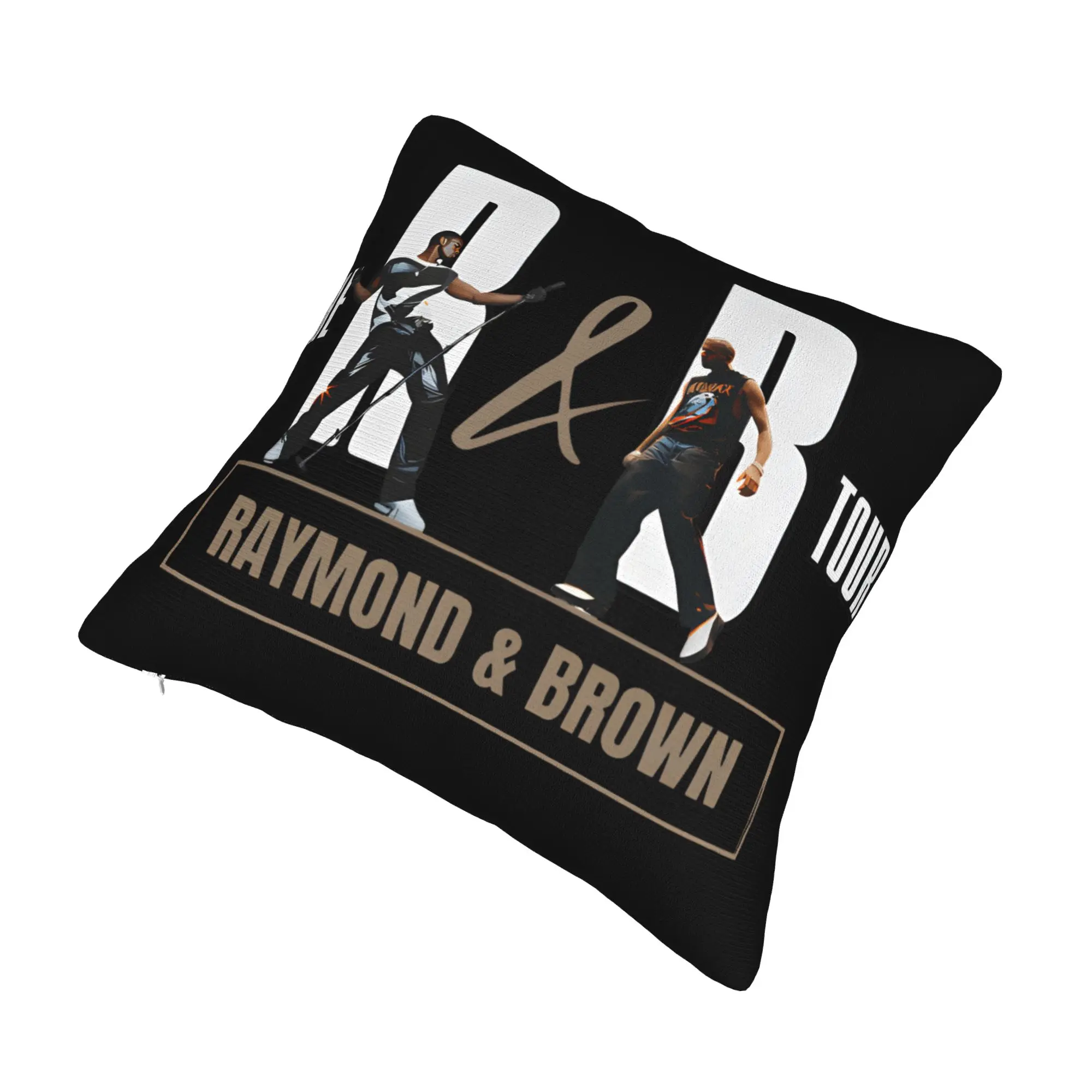 Decorative Pillowcase Chris Brown Usher R&B Tour 2026 Merch Home  Pillow Case Cover Zipper Multi-Size