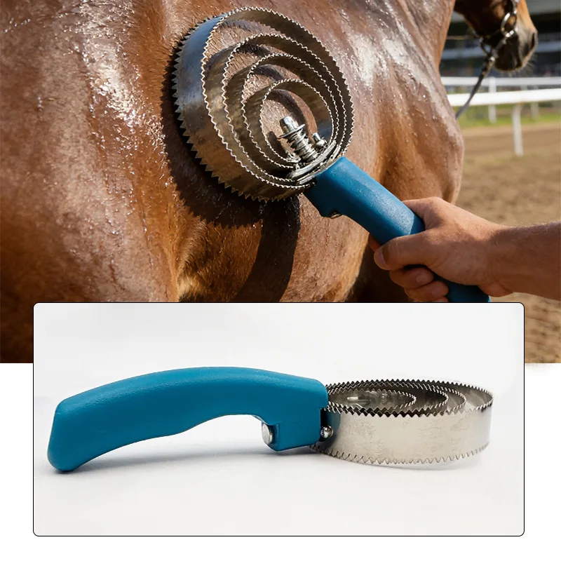Stable Cleaning Set, Full Set Of Horse Brushing Tools, Horse Sweat Scraping Brushing Comb, Horse Care Products view 3