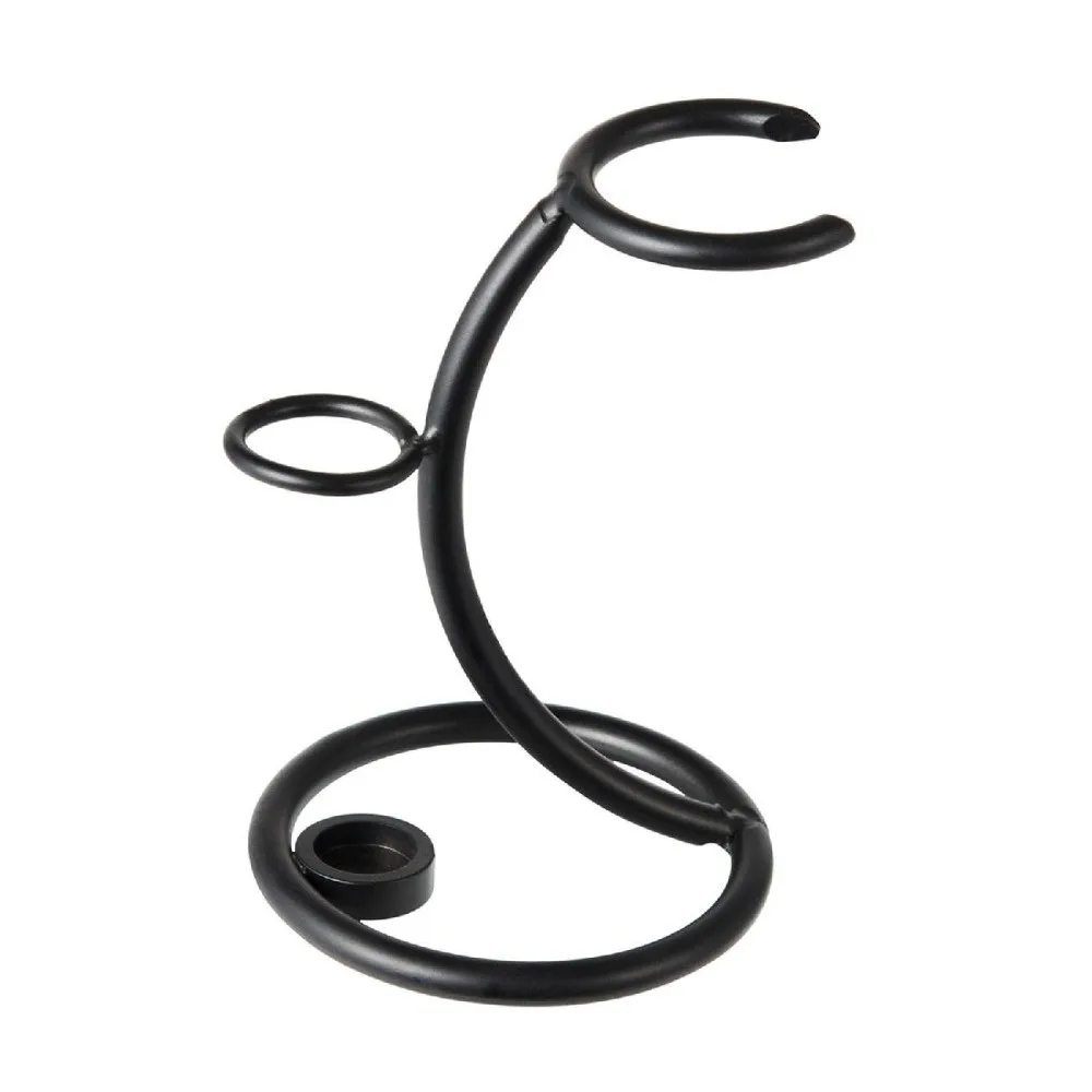 Multifunctional Metal Razor Stand Holder Razor Base Mustache Art Shaving Brush Stand Portable Grooming Accessory