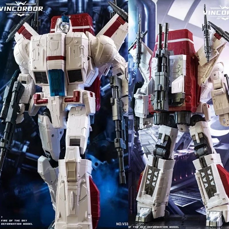 

Vincoroor Transformation V3306 V33-06 Jetfire Skyfire Oversize Siege Series G1 Action Figure KO Robot Toys