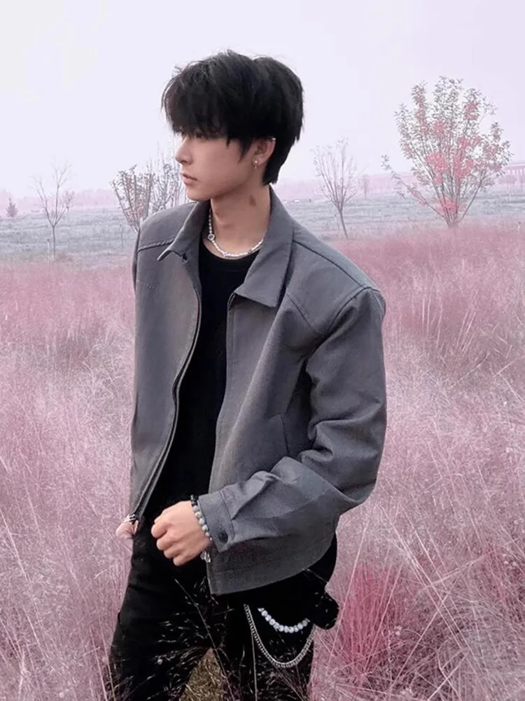 Cleanfit American ort Adstrative Jaet ผู้ชายฤดูใบไม้ร่วงฤดูหนาว High Street Design Sense Cool Haome High End Feeling Pad...