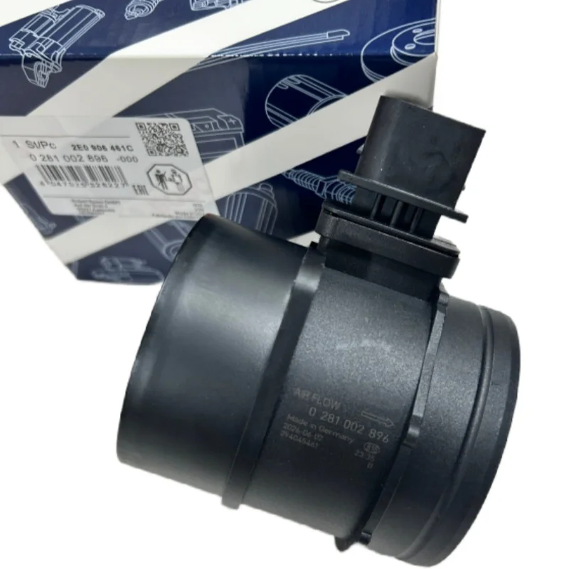 0281002896 0000943248 2E0906461C Mass Air Flow Meter Sensor 5Pin Bosch Equivalent Direct Repl for 2.1L 3.0L Diesel Van 2006 2023