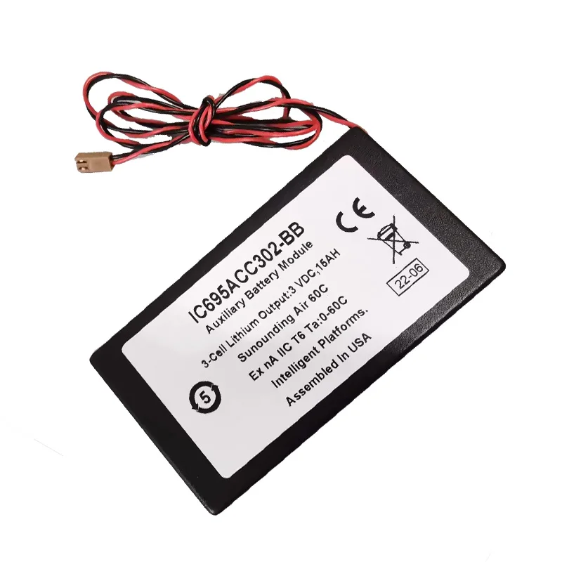 UGB New Battery For GE FANUC IC695ACC302-BB Battery Module 3V 15000mAh