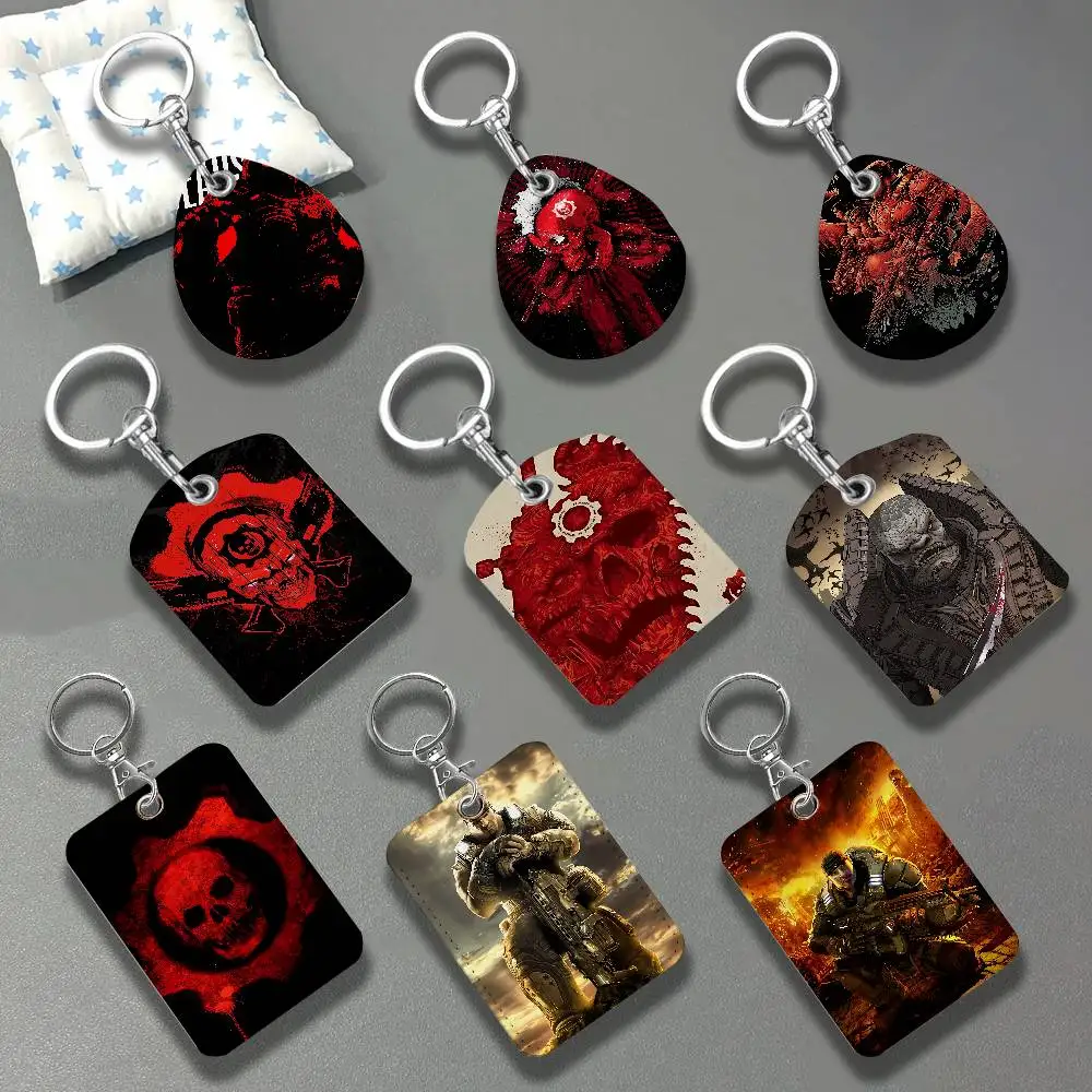 Game G-Gears of W-War Magnetic keychain case For Apple Airtags, also suitable for Pandora Tag dog tracker/locator devices