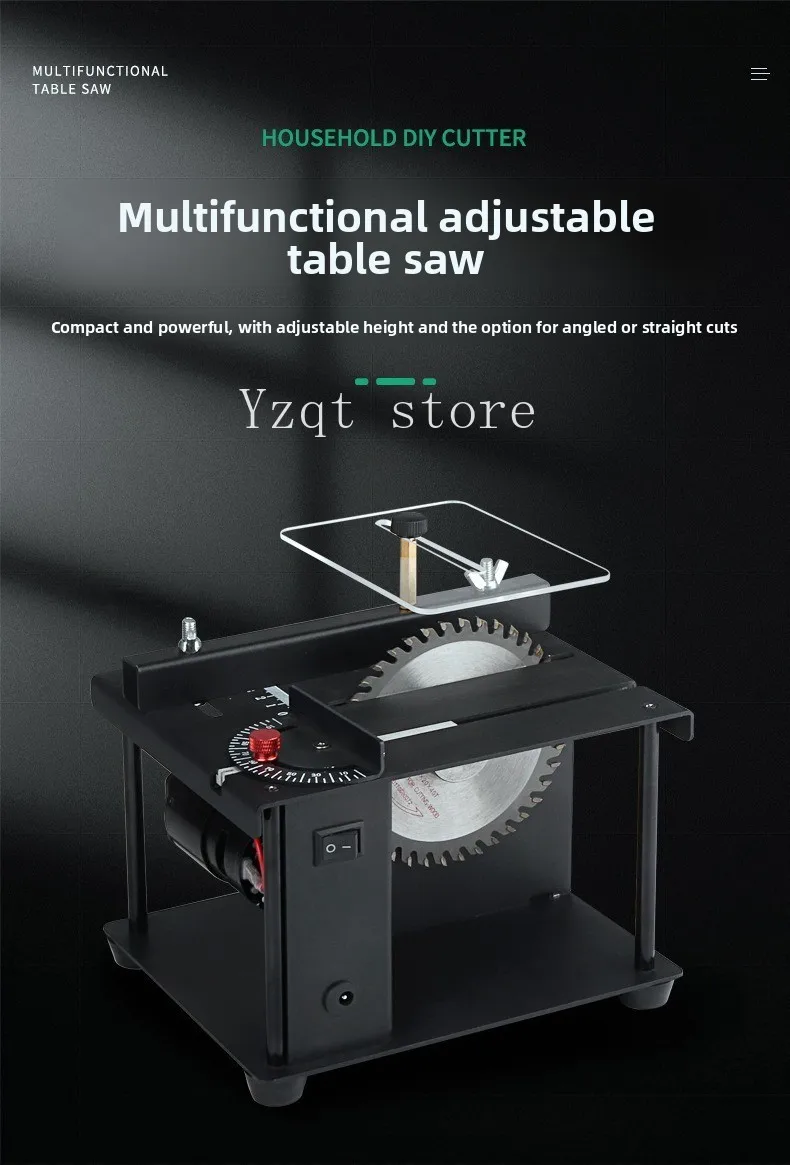 Miniature precision table  Mini chainsaw Small household  Portable woodworking push t saw Multifunctional cutting machine