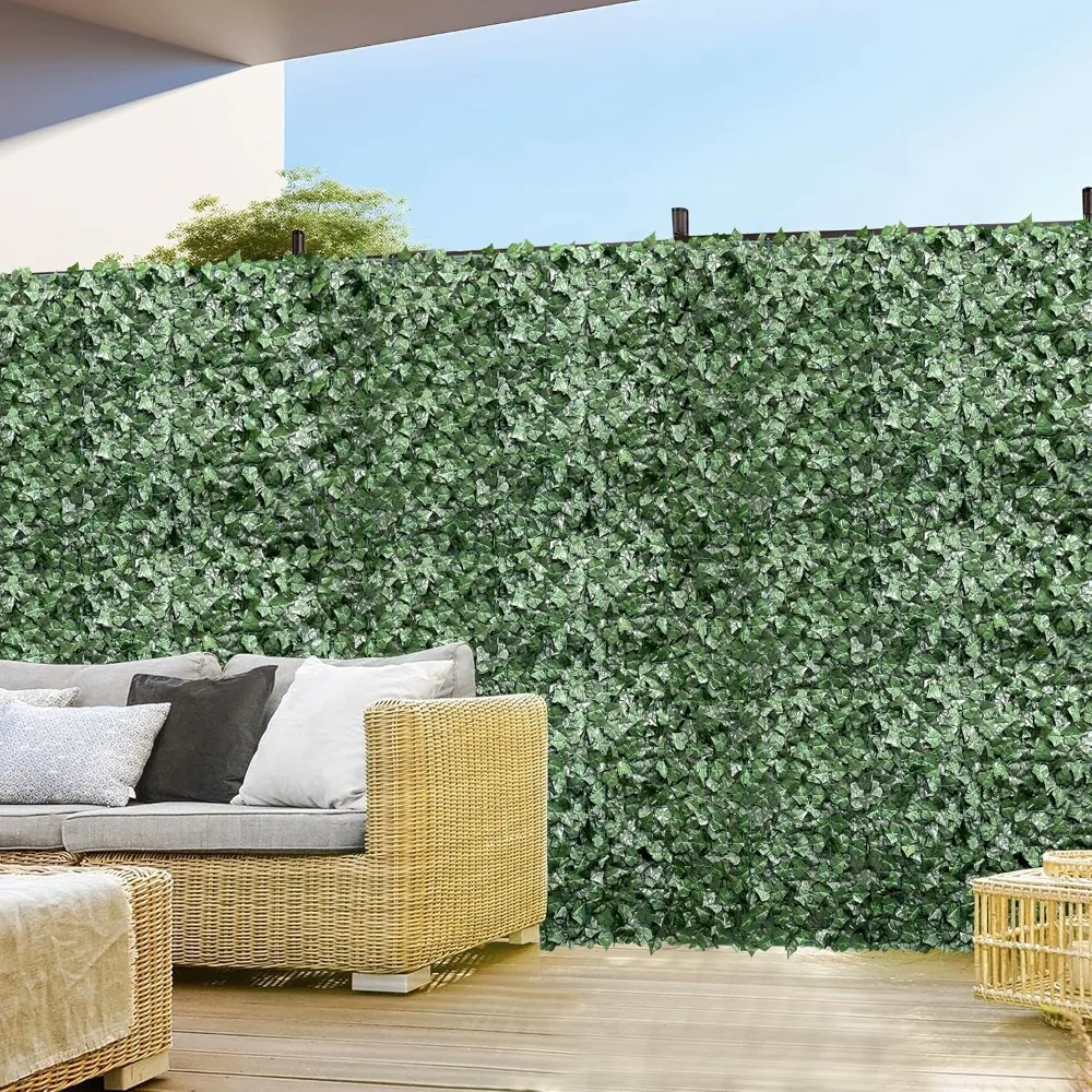 

HOME 1PC Artificial Faux Ivy Leaf Decorative Fence Screen Faux Leaves Fence Cover Wall Decoration