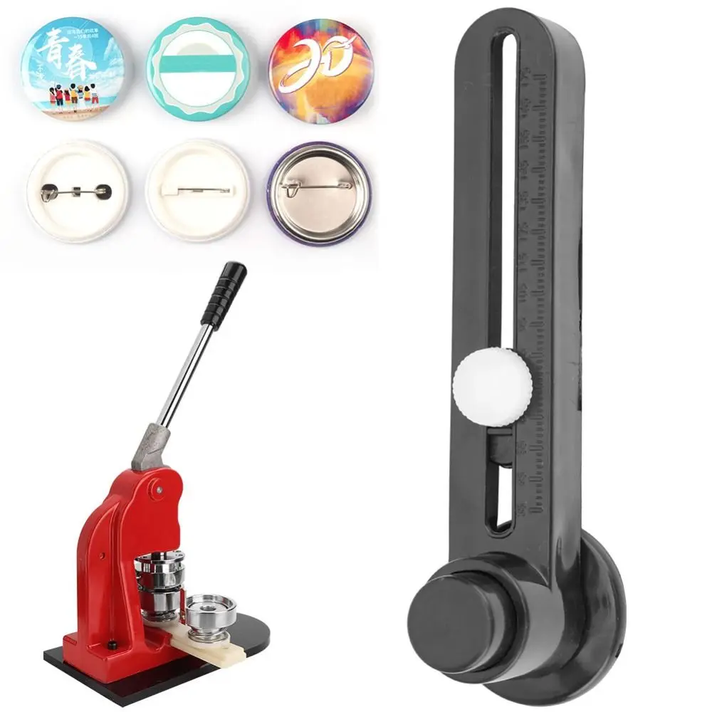 Paper cutter Portable Badge Circle Cutter Adjustable Rotary Paper Circle Cutter Circle Cutting Black Rotary Cutter Card Making