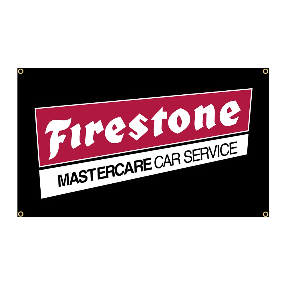 90x150cm Firestones Service Flag Polyester Printed Racing Car Banner Garage or Outdoor For Decoration