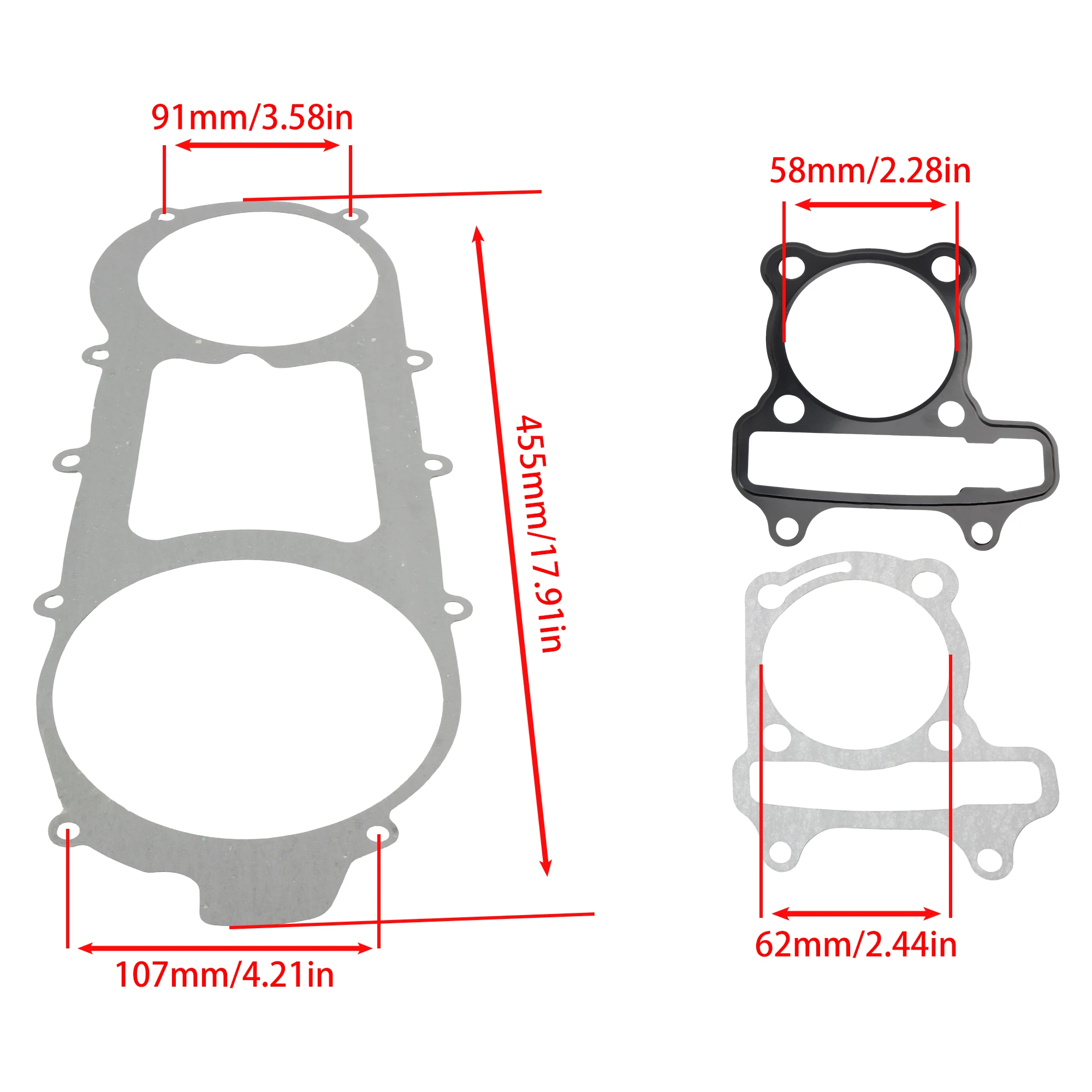 For GY6 150cc 152QMI 157QMJ Motorcycle Engine Complete Gasket Sets ATV Go-Karts Quad DirtBike Moped Scooters Modified Accessorie - view 6