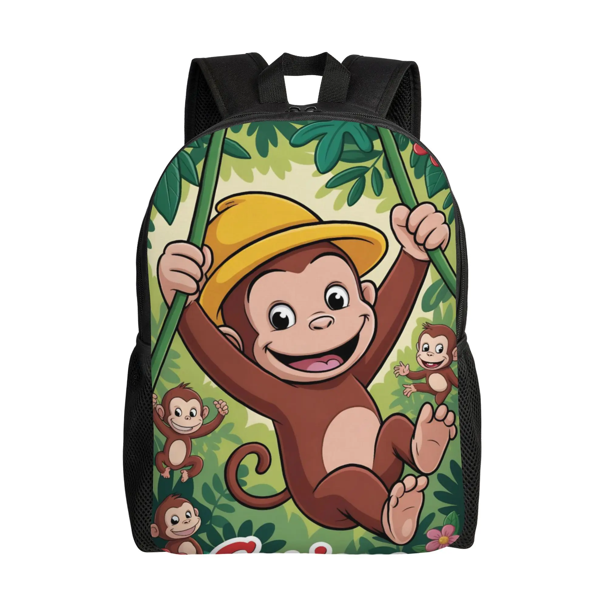 Curious George African Monkey  Children Backpack for Kids Girls Boys  Backpacks Lovely Kindergarten Child School Bag