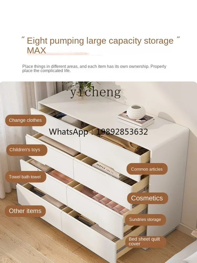 

gz- Bedroom Tailstock Storage Cabinet Simple Modern Wall Storage Drawer TV Cabinet