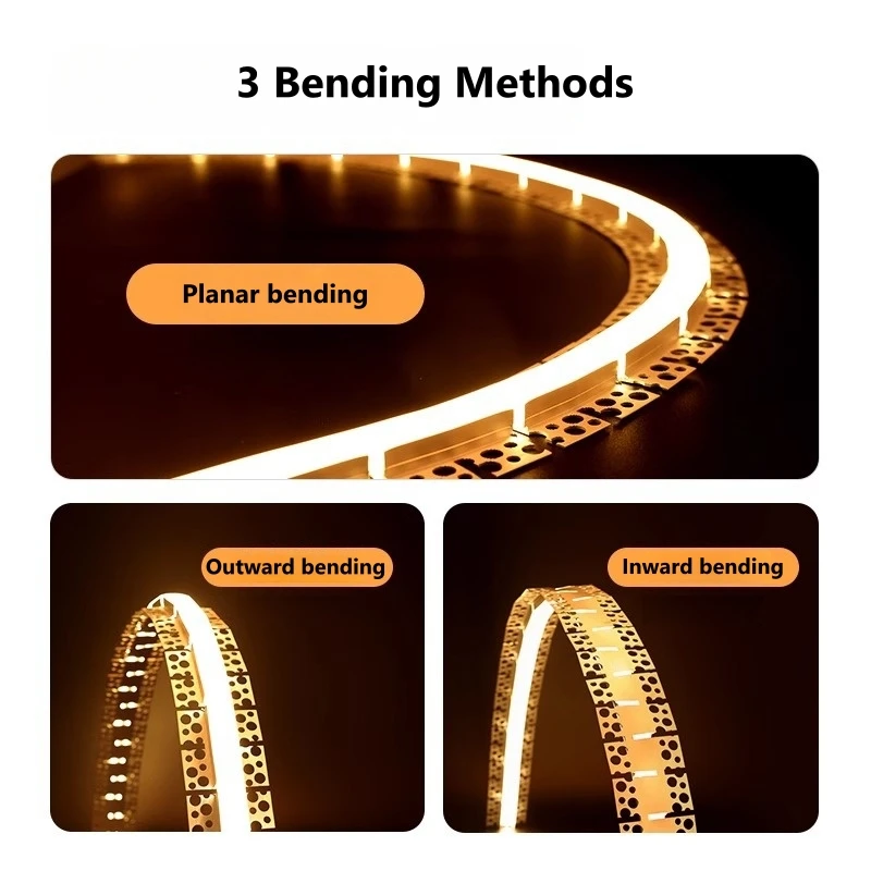 Trimless Curved LED Aluminum Profile Recessed Hidden Bendable Silicone Diffuser Ceiling Drywall Channels Linear No Main Light