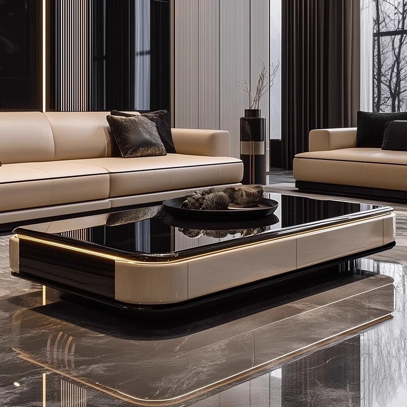 

Italian Luxury Coffee Table Modern Designer Living Room Decoration Coffee Table Storage Center Couchtisch Postmodern Furniture