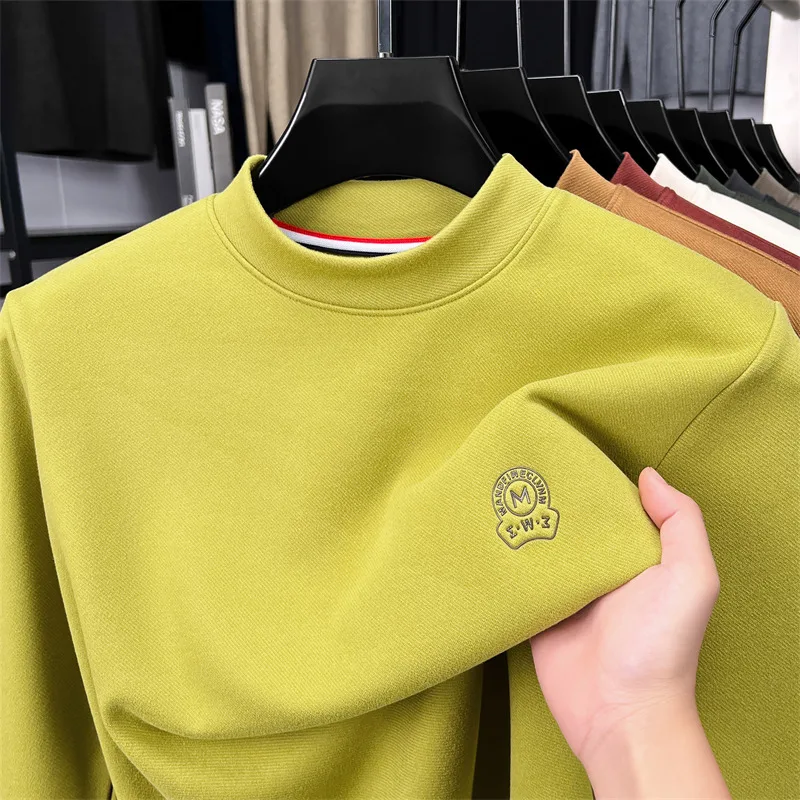 

High Quality New Men's Round Neck Pullover Sweater Autumn Hoodie Fashion Brand Embroidered Design Casual Sportswear