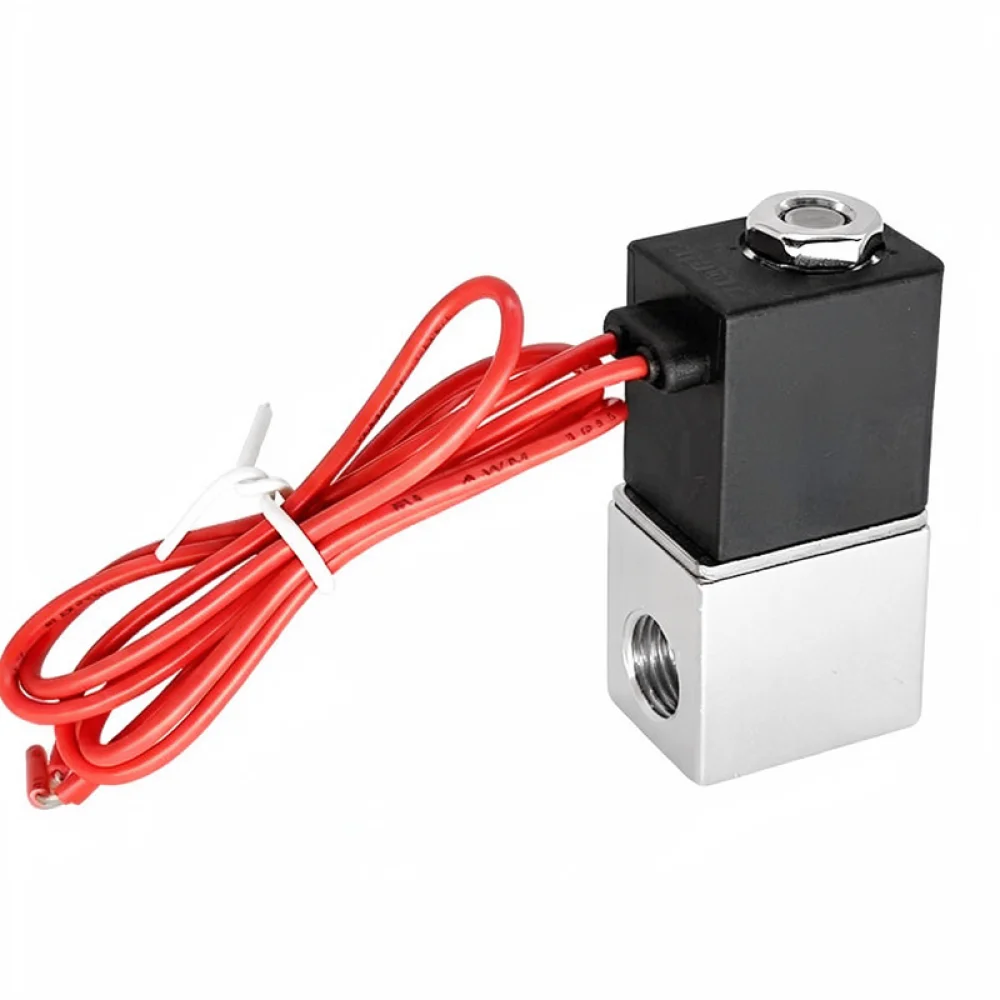 For Qibu 2V025 Series Solenoid Valve Electric Air Pneumatic Control Valve 1 8 1 4 Thread Normally Closed Gas Liquid Connector