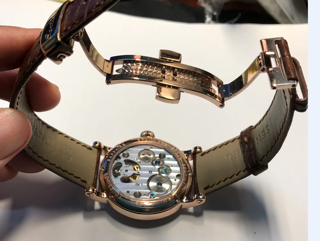 Uhr mit Tourbillon-Uhrwerk 818.900 Uhrwerk. ST800 Tourbillon Uhrwerk Herrenuhr Automatik