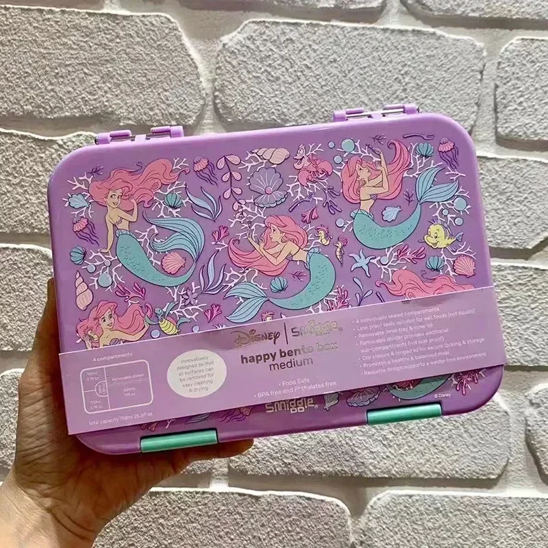 Disney Genuine smigle Mermaid School Bag Pencil Case Notebook Kid Stationery Set studente Lunch Bag zaino ragazza regalo di compleanno