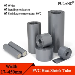 1~20m Grey 17mm~450mm PVC Heat Shrink Tube 18650 Lipo Battery Pack Cable Sleeve Lithium Insulated Film Wrap Case Protection