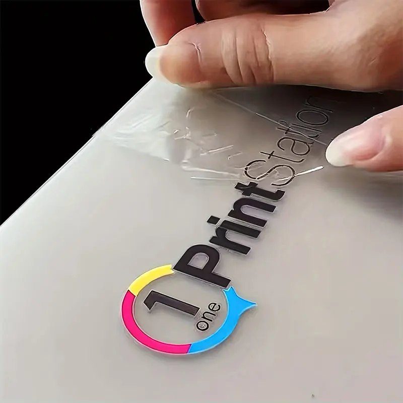 Benutzerdefinierter 3D-Logo-Aufkleber, personalisierte Übertragung, DTF, UV-Gold-Aufkleber, Firmenetikett, Vinylkristall, selbstklebende, wasserfeste Aufkleber