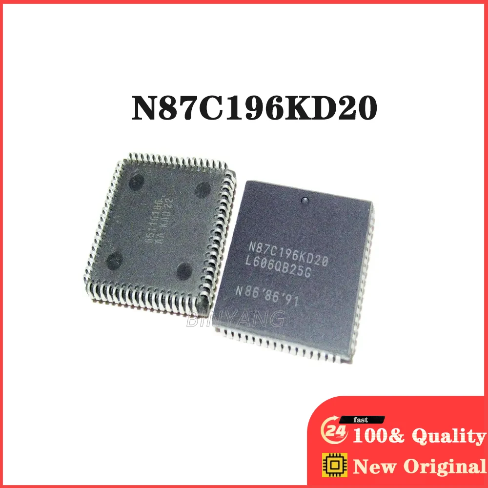 

New Original Stock IC Electronic Components 1PCS N87C196KD20 N87C196 PLCC68