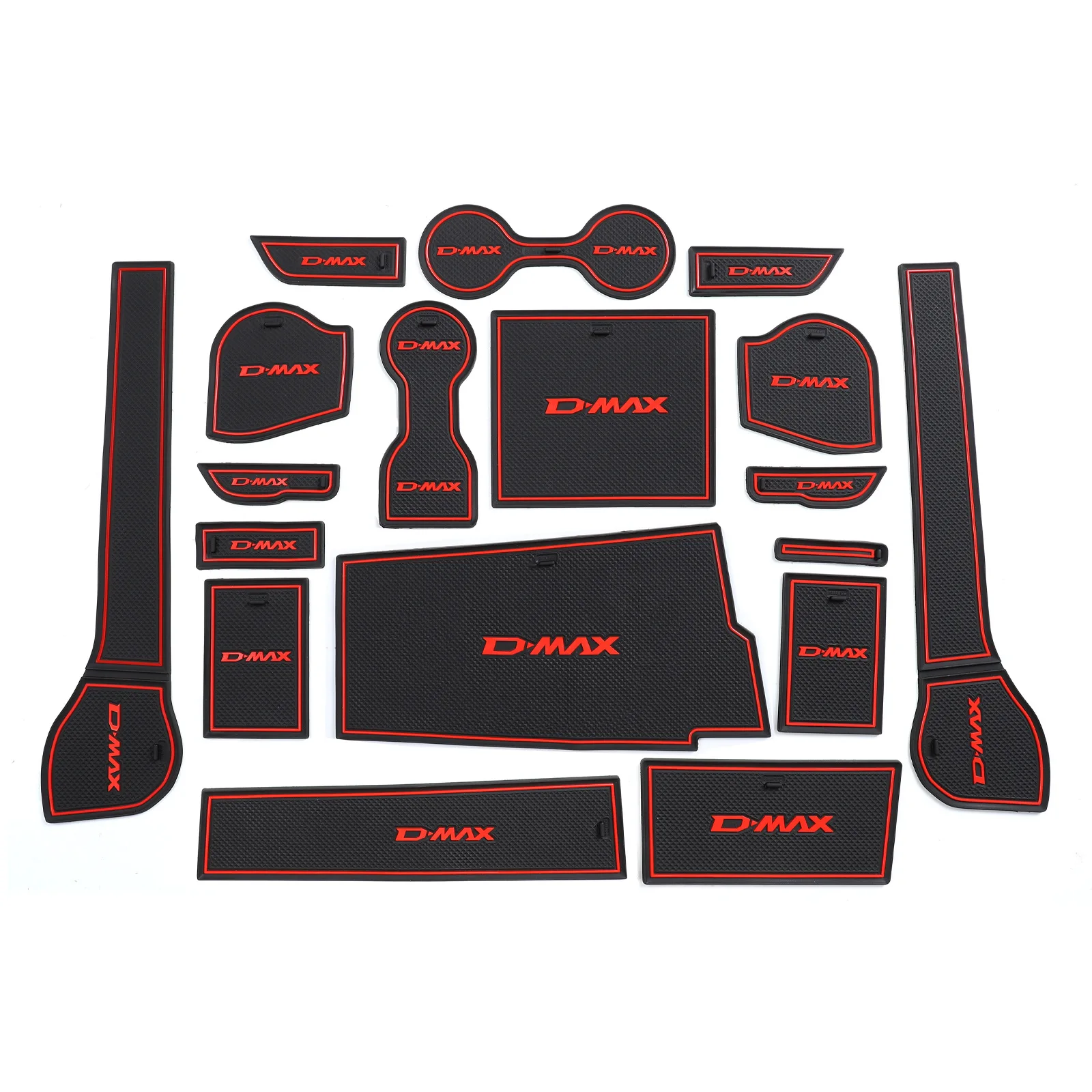 

Anti-Slip Gate Slot Cup Mat Non-Slip Door Groove Pad Car Interior Accessories Coaster For ISUZU D-MAX 2021 2022 2023 2024 DMAX