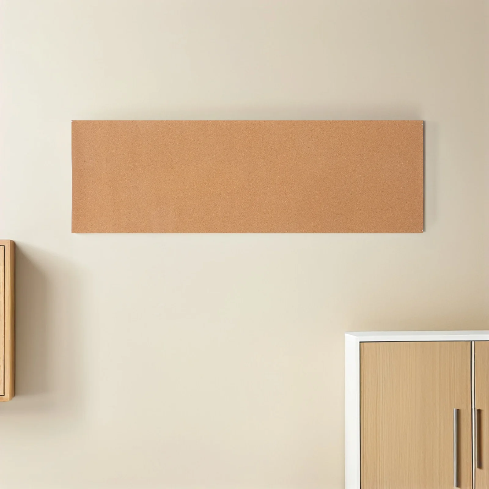 

Cork Board Roll with Adhesive Backing 1200x400x1mm 1 Roll Thick Self-Stick Sheet for DIY Crafts Drawer Liner Office Memo Board