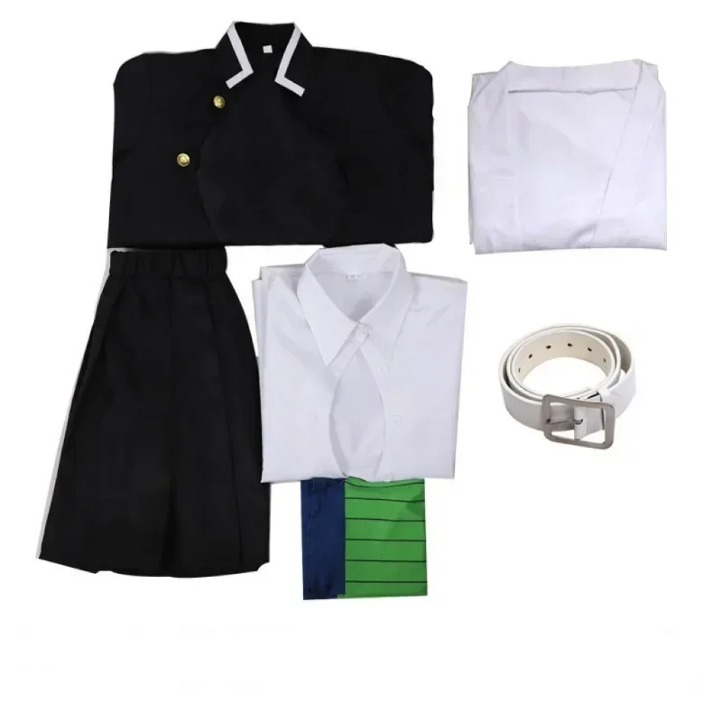 2025 Halloween Anime Kostuum Kanroji Mitsuri Cosplay Halloween Vrouw Volwassen Kleding Kids Pruik Uniform Kostuums Voor Vrouwen