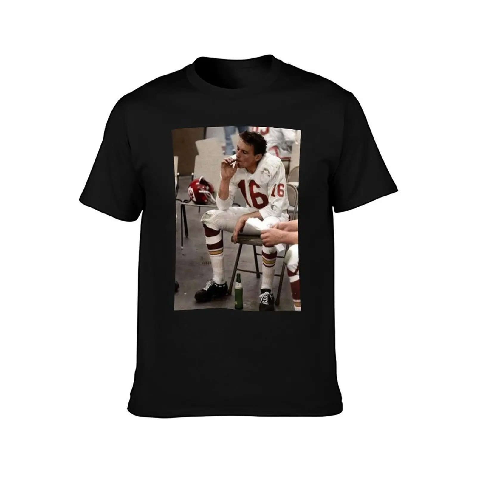 /len dawson! smoking Poster T-Shirt t shirts for man cotton funny T-Shirt