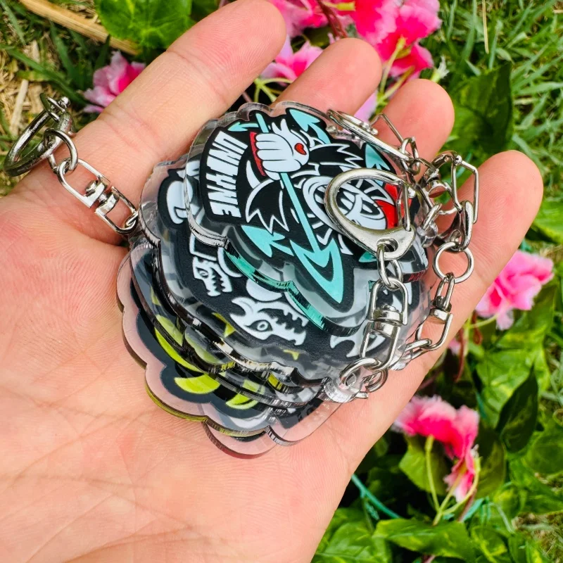 Game Anime Undertale Sans Cosplay Costume Key Chains Acrylic Keychain Pendant Christmas Gifts