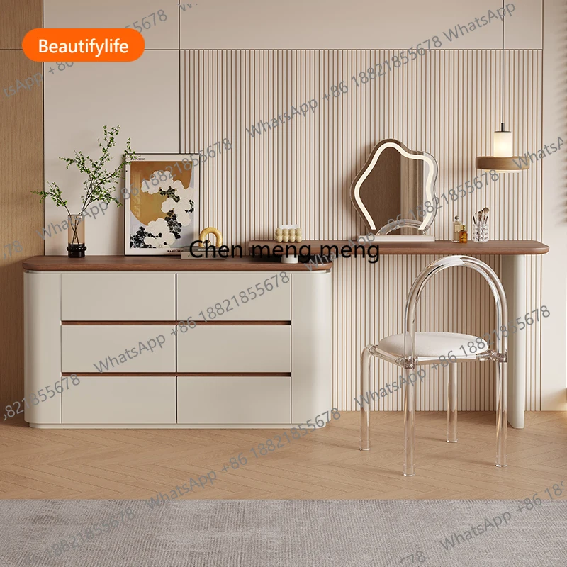 

Классический туалетный столик A55 для женщин с зеркалом и местом для хранения, твердое дерево, для салона/комнаты, с табуретом для макияжа, аксессуары для дома