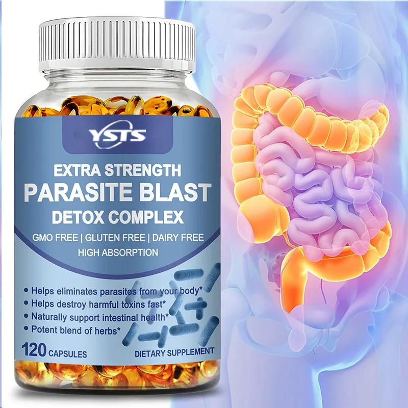 Parasite Blast - Supports Intestinal Health, Eliminates Parasites, Strengthens Immunity, and Improves Energy, Non-GMOSupplements