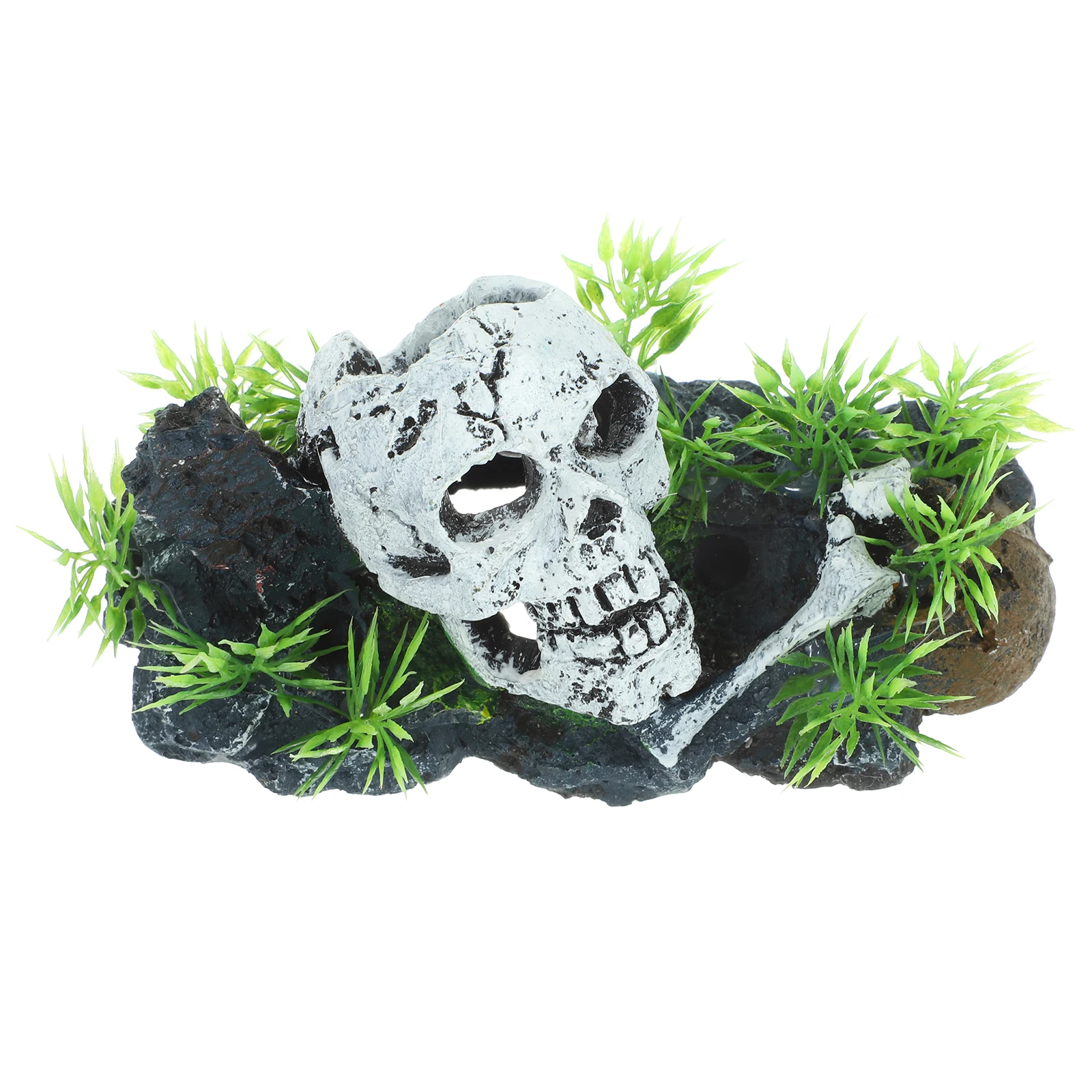 

Halloween Aquarium Skull Decoration Fish Tank Hideout Prop Design Reef Accessory Pond nament