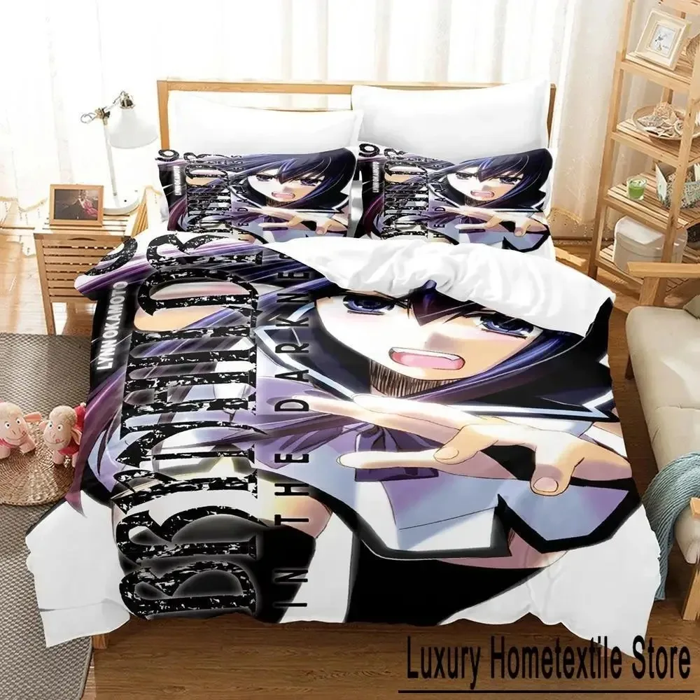 

Gokukoku No Brynhildr Bedding Set Single Twin Full Queen King Size Bed Adult Kid Bedroom Duvet cover Anime Bed Sheet