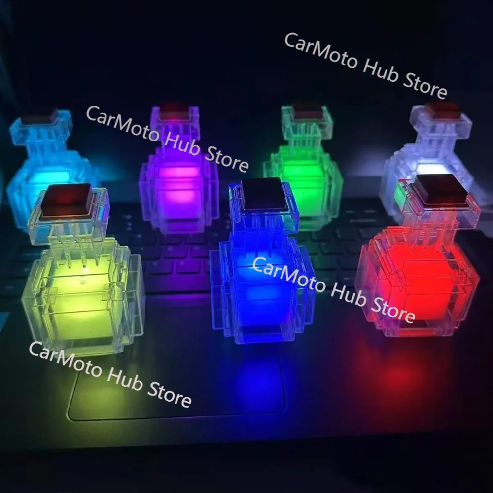 High-quality Pixel-style Potion-bottle Night Light Table Lamps Game Creative Toy Lamp Rechargeable Bedroom Bedside for Kids