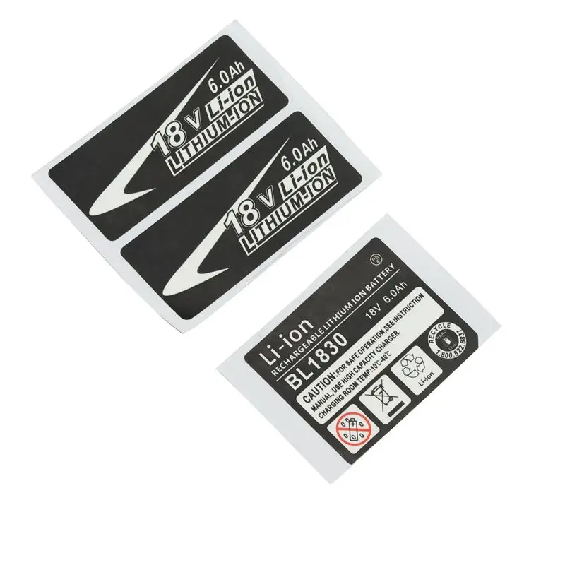 30 Sets Of BL1830 Label Lithium Battery 18V 6.0Ah Sticker Label Suitable For 18V Battery Logo-B61B