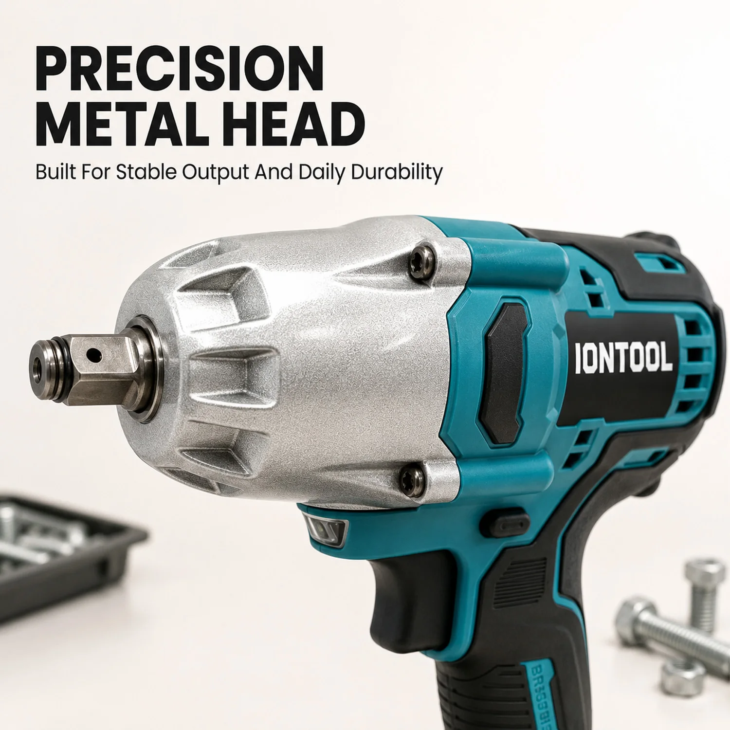 IONTOOL 650N 1/2 Inch Impact Wrench Cordless 2000RPM 3200IPM High Torque for Tire Rotation and Home Maintenance Tool Only