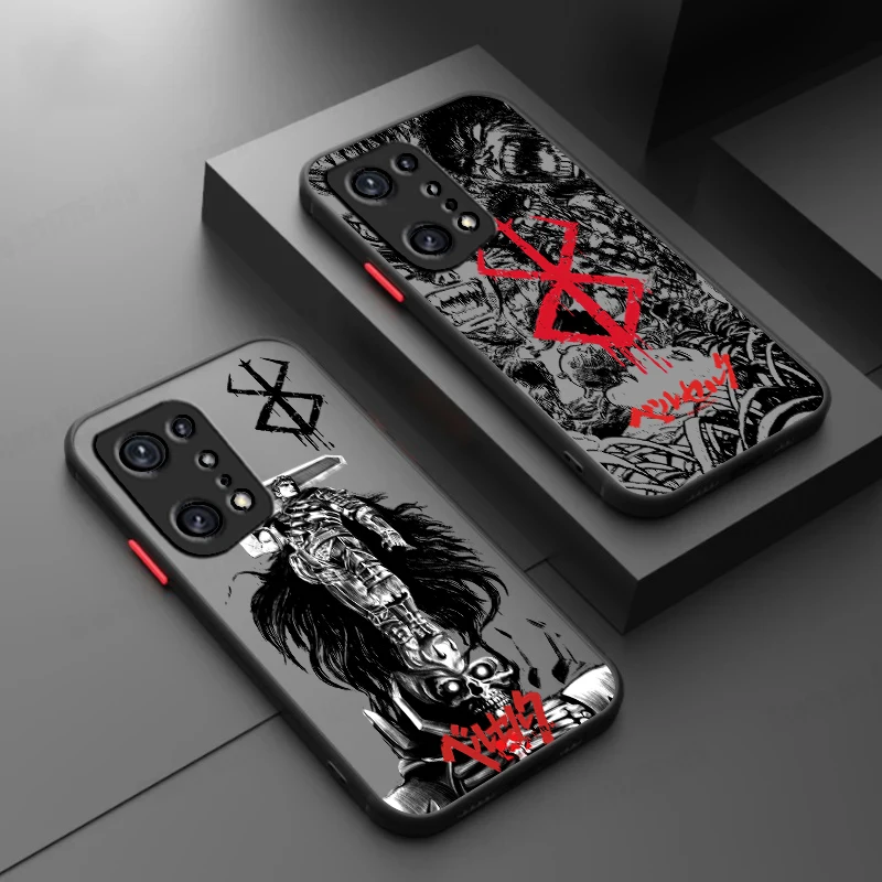 Berserk Comics Anime For OPPO Realme 11 10 9 Pro Plus 9i 8i 7i 6S 5 6i 5i Pro Global 4G 5G Frosted Translucent Phone Case