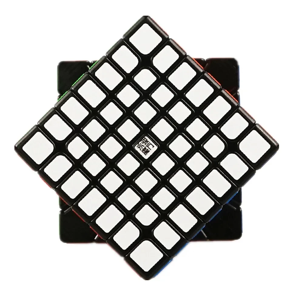 7x7 مكعب Yongjun Yufu V2M 7x7x7 المكعب السحري المغناطيسي بدون ملصقات المهنية لغز سرعة YJ 7x7 لعبة تعليمية هدية