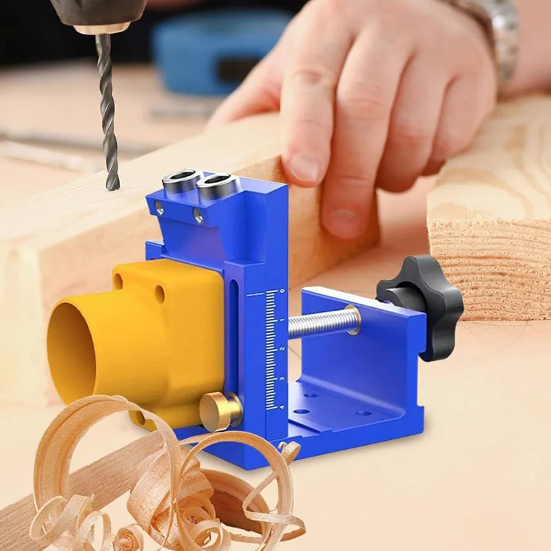 

Woodworking slanted hole drilling guide Adjustable Slanted hole locator Woodworking drilling jig Household hardware