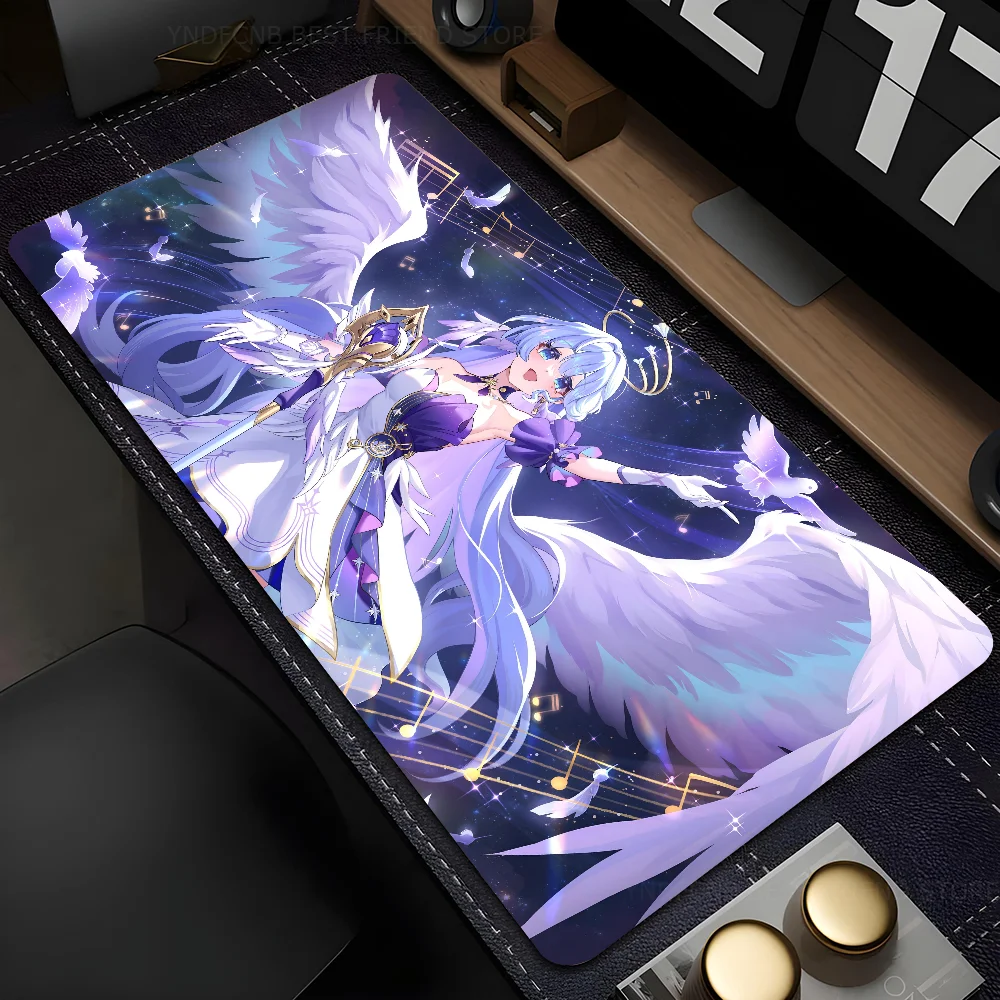 

Robin Honkai Star Rail Mousepad Mouse Mat Desk Mat With Pad Gaming Accessories Prime Gaming XXL Keyboard Pad