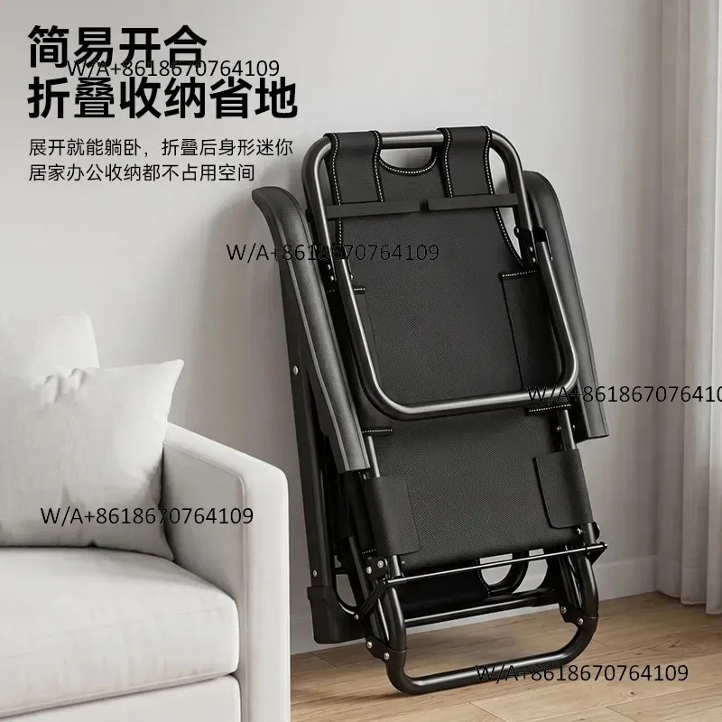 Customize W Lunch Break Folding Bed Single Collection Portable Camp Bed Office Recliner Single Bed Sitting And Sleeping